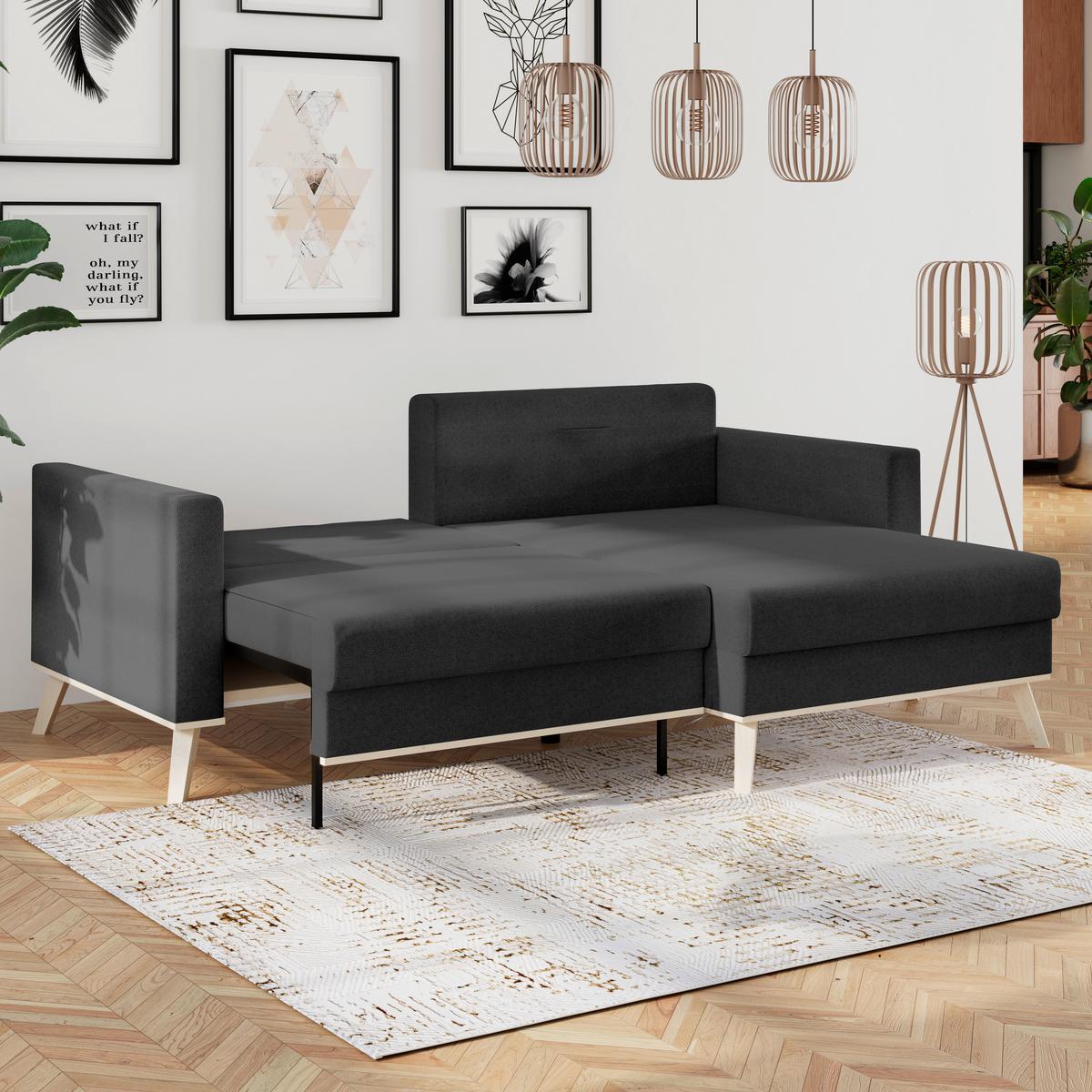 Coltar CARINI - crem/antracit, Basics, textil (222/152cm) - Modern Living