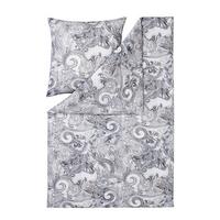 POŚCIEL NELINA - kolor platynowy, Basics, tkanina (155/220cm) - Estella