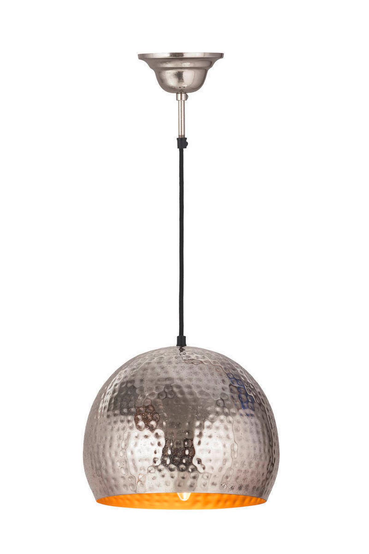 Hängeleuchte Zg5bn-Nkl - Nickelfarben, Basics, Metall (27/27/21cm) - Kayoom