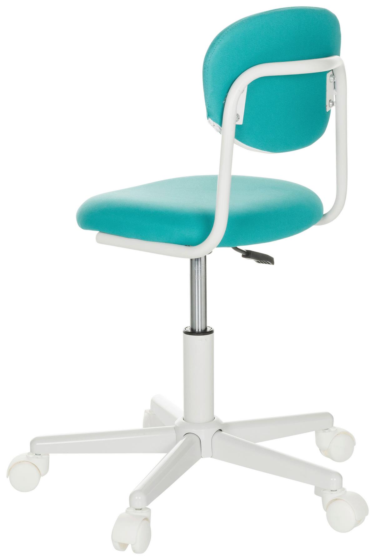 Otroški Vrtljivi Stol Kiddy Base I, Turkizna - turkizna/bela, Basics, umetna masa/tekstil (60/72-83/60cm) - MID.YOU