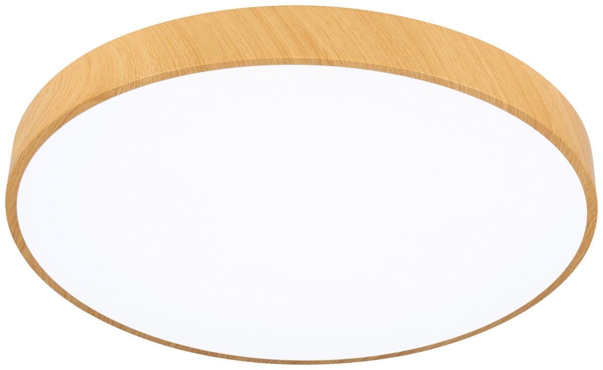 LAMPA SUFITOWA LED VADUZ - kolor naturalny/biały, Trend, tworzywo sztuczne/metal (50/13cm) - Novel