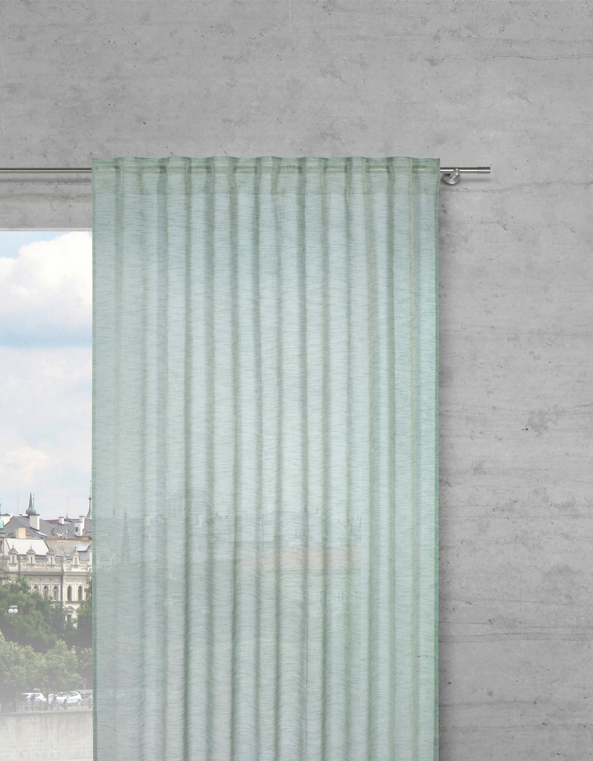 Draperie prefabricată Sigrid - verde, Modern, textil (140/300cm) - Premium Living