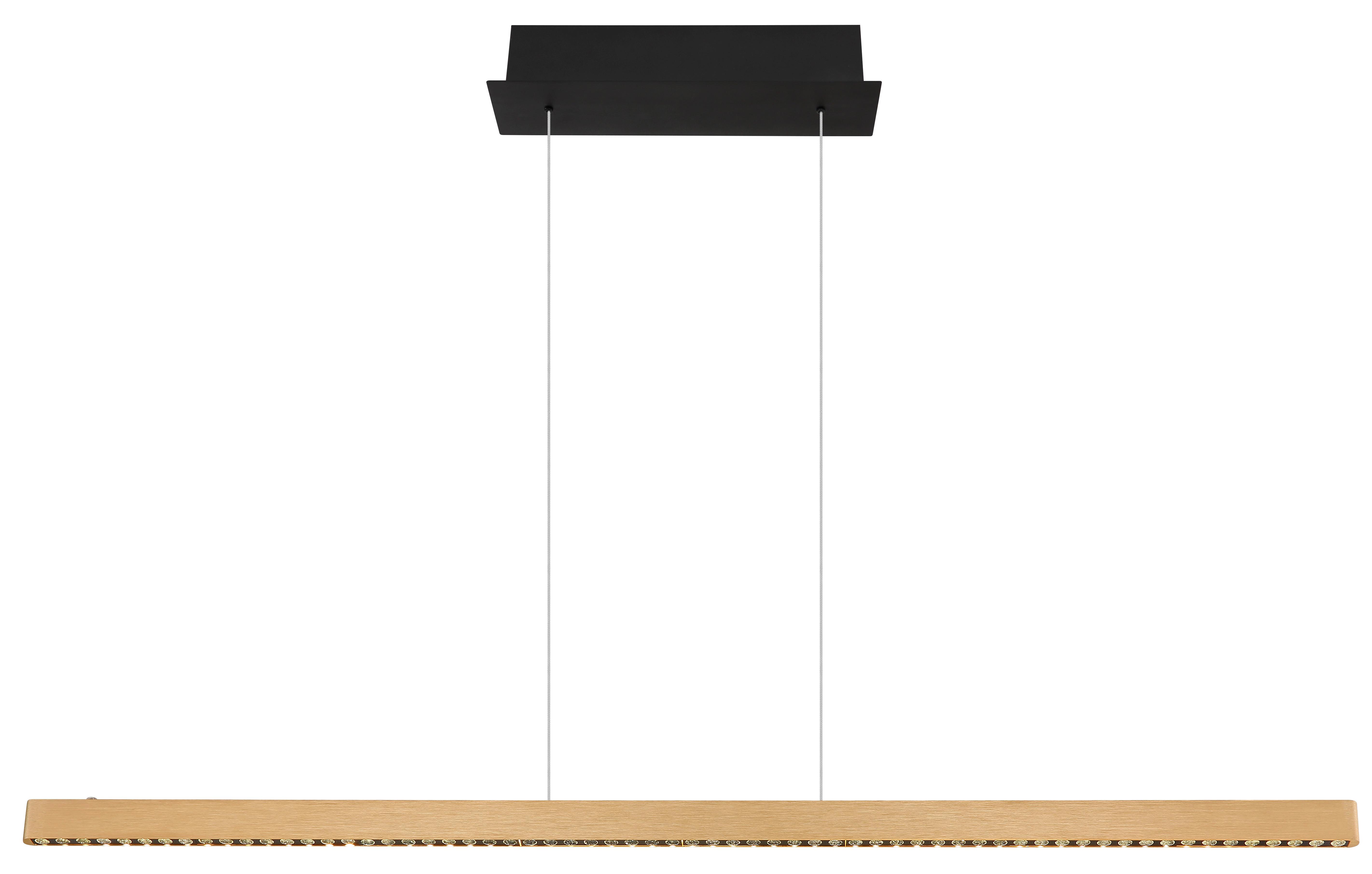 LED-HÄNGELEUCHTE 17013HG - Schwarz/Kupferfarben, Konventionell, Metall (120/4/120cm) - Globo