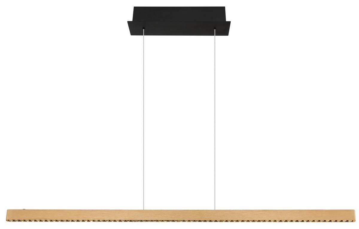 LED-Hängeleuchte Dentsy Kupferfarben max. 43 Watt - Schwarz/Kupferfarben, KONVENTIONELL, Metall (120/4/120cm) - Globo