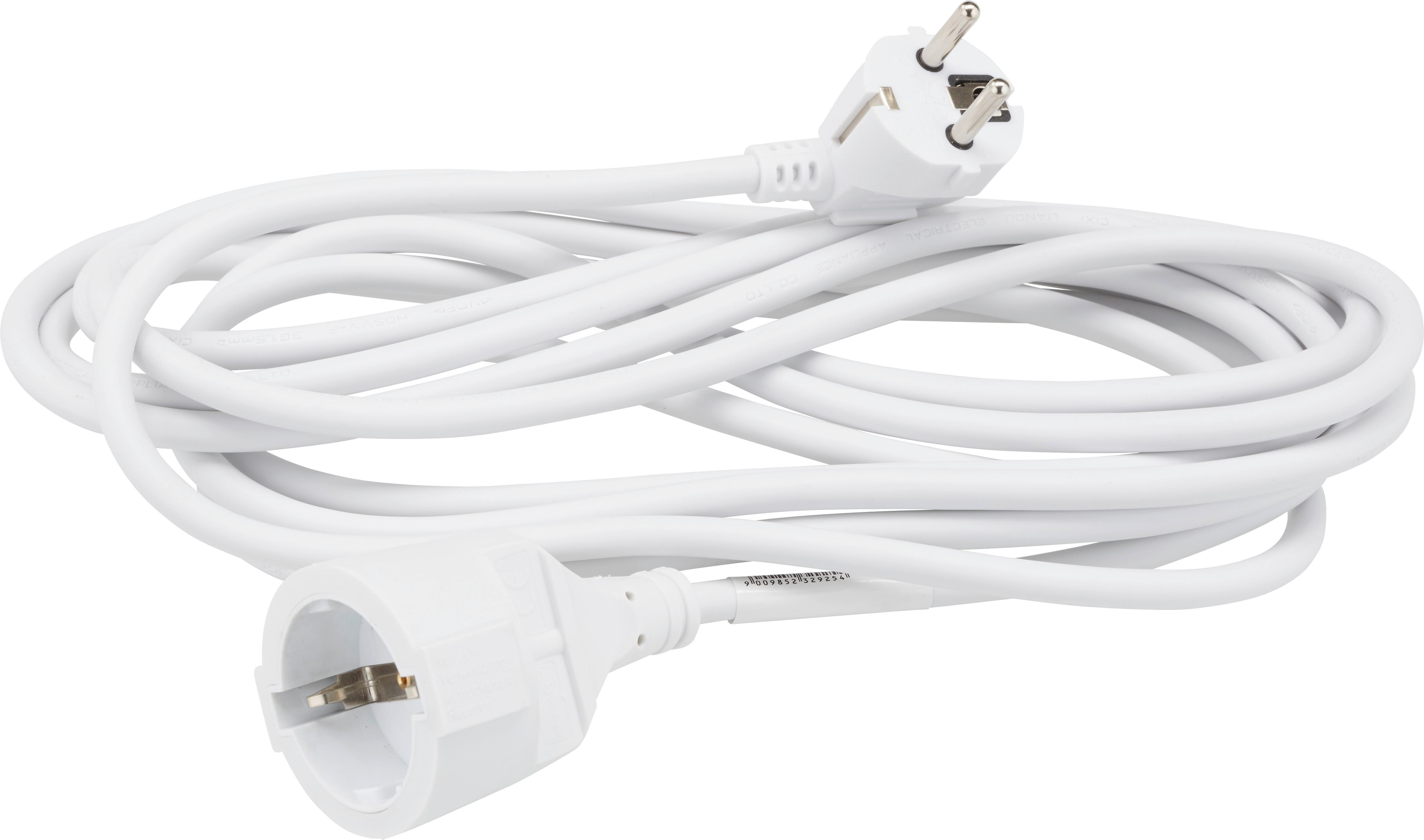 Verlängerungskabel Severin in Weiß ca. 5m - Weiß, Kunststoff (500cm) - Mömax