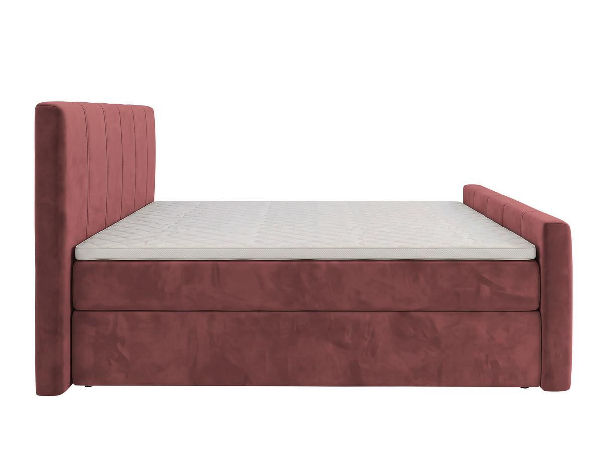 Boxbett Dana Plus Rot ca. 140x200cm - Rot/Schwarz, Kunststoff/Textil (140/200cm) - Based