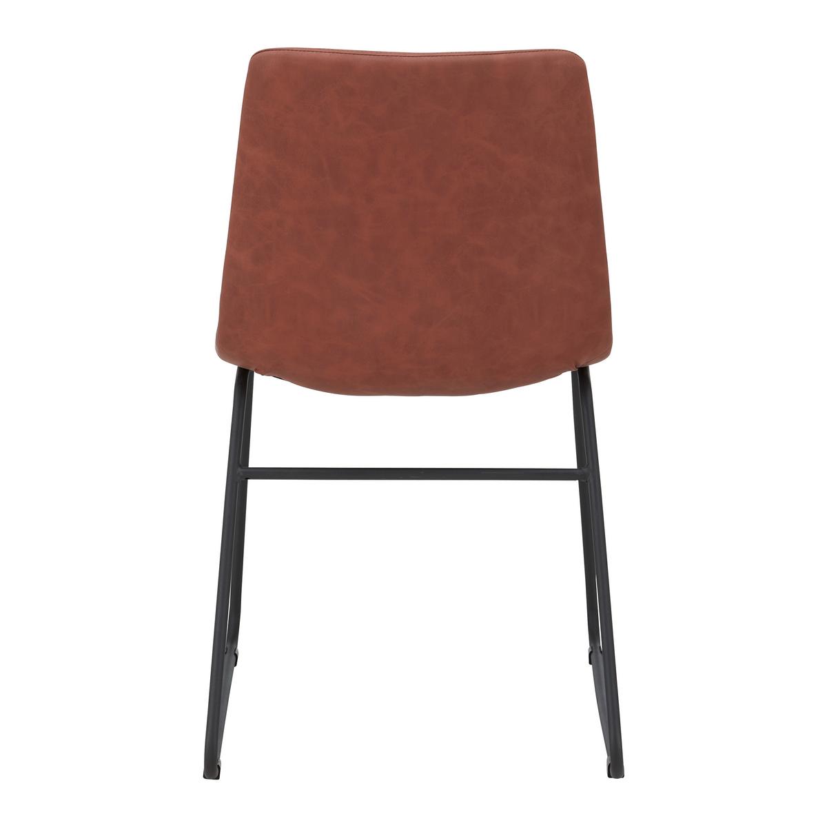 KRZESŁO ADARA - czarny/brązowy, Modern, metal/tkanina (54,5/79,5/45,5cm) - Bessagi Home