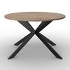 Tischgruppe Eolona Creme 5-tlg. - eukalyptusträ färg/svart, Modern, metall/trämaterial (120/76/120cm) - Bessagi Home