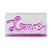 DEKORACJA ŚWIETLNA LED LOVE *SBN* - biały/przezroczysty, Lifestyle, tworzywo sztuczne (23/4/12,7cm) - Novel