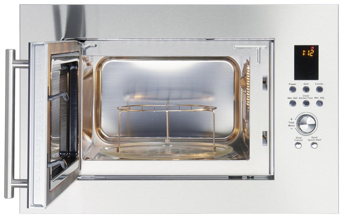 Einbaumikrowelle MW900-23G-IN Edelstahlfarben - Edelstahlfarben, Basics, Metall (60/39/39cm) - PKM
