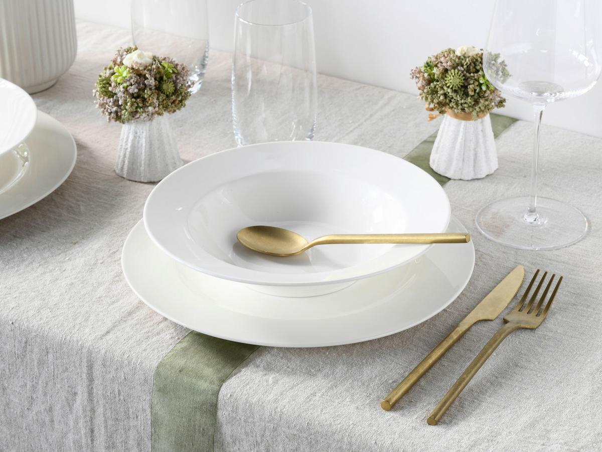 Étkészlet 22159 Fleur Royal - fehér, Basics, kerámia - Creatable