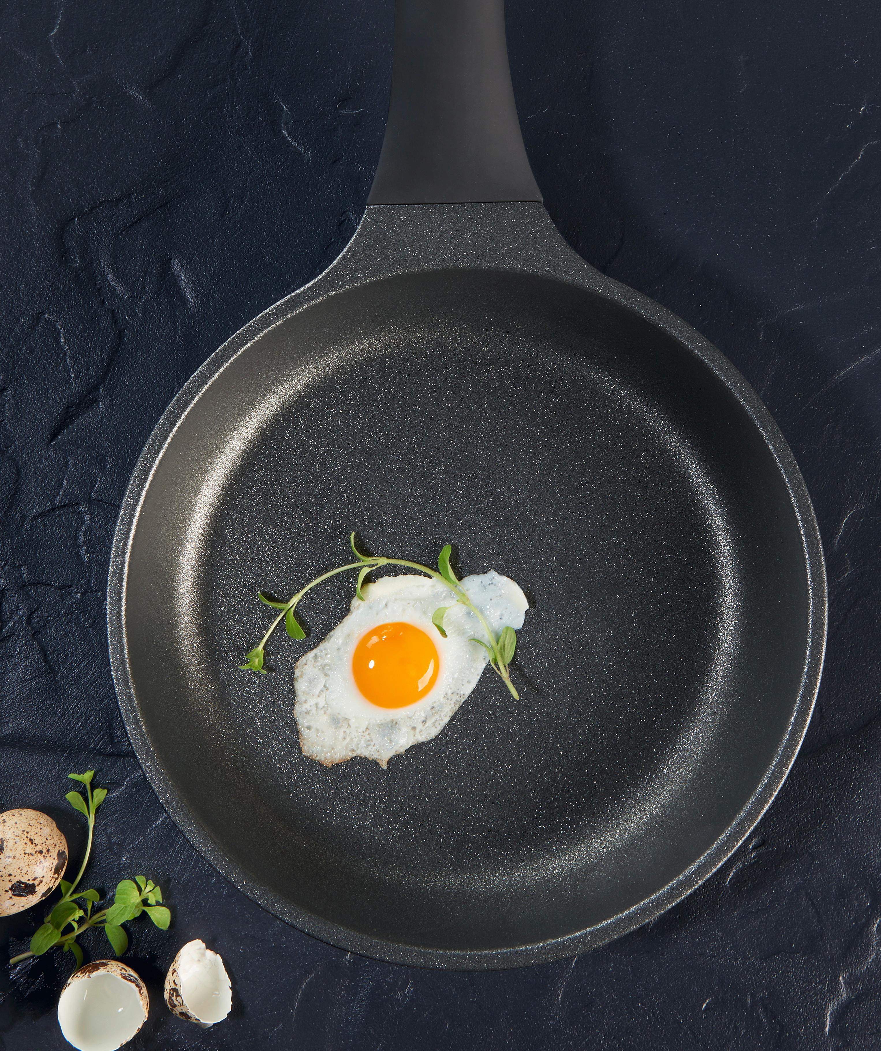 Bratpfanne Black Line in Schwarz Ø ca. 20cm - Schwarz, KONVENTIONELL, Kunststoff/Metall (20/4,5cm) - Gourmesto