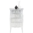 Kommode in Silber - Transparent/Silberfarben, LIFESTYLE, Holzwerkstoff/Kunststoff (48/81/31,5cm) - MÖMAX modern living