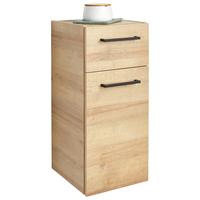 Donji Element Bavelli - boje hrasta/crna, Moderno, staklo/drvni materijal (30/70/32,5cm) - Pelipal