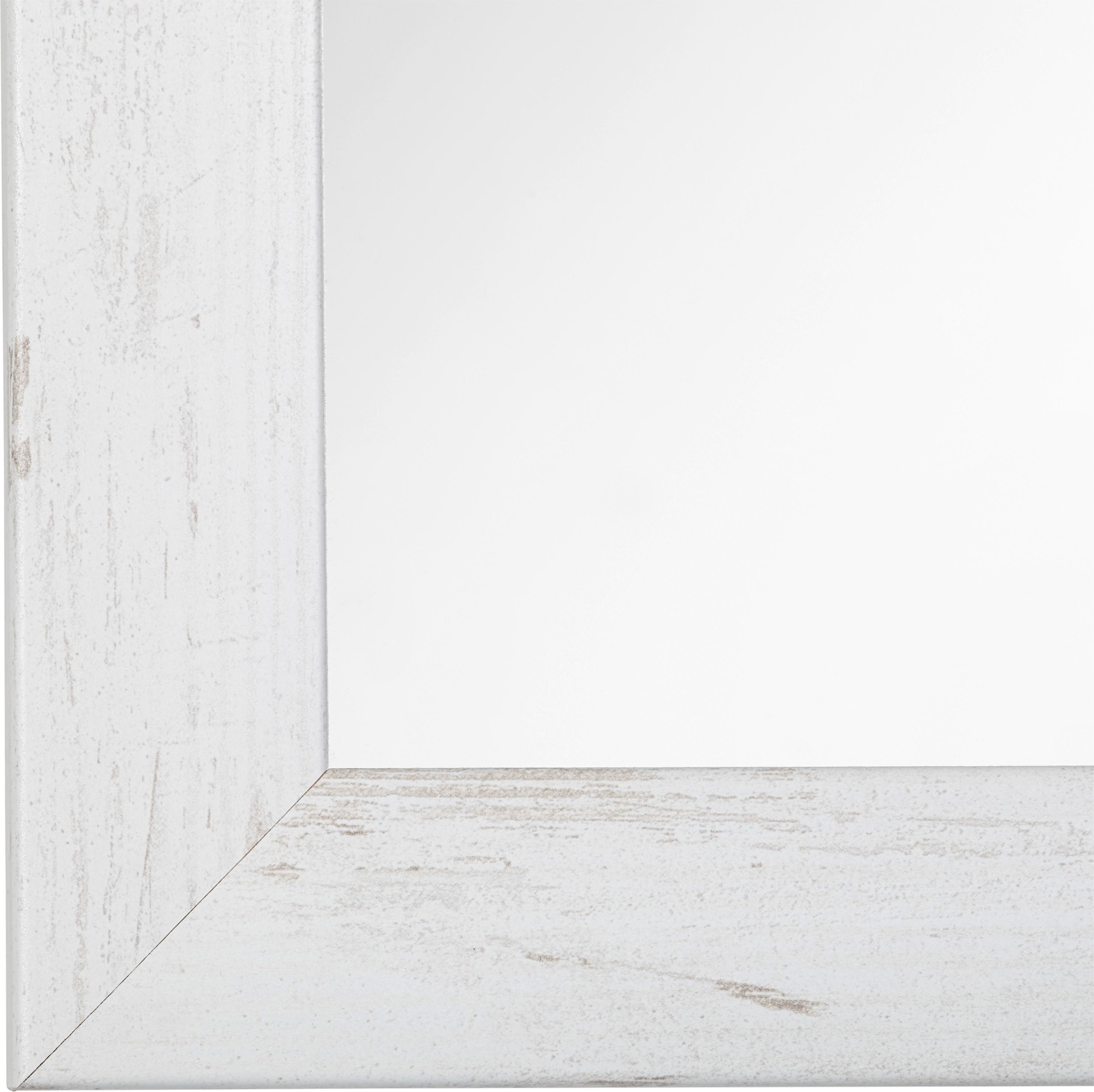 Stensko Ogledalo Old White Heavy, Bela, 40 X 160 Cm - bela, steklo/leseni material (40/160/2cm) - Mömax