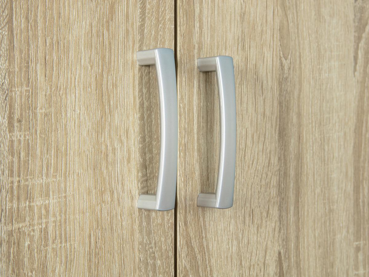 Mehrzweckschrank Gallo Sonoma Eiche ca. 70x189x34cm - Schwarz/Sonoma Eiche, Basics, Holzwerkstoff/Kunststoff (70/189/34cm) - MID.YOU