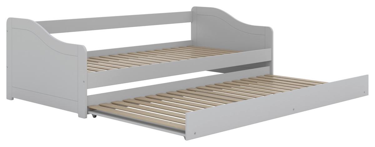 Otroška Postelja S Predalom Blanka, 90x200cm - bela/barve breze, Moderno, leseni material/les (90/200cm) - MID.YOU