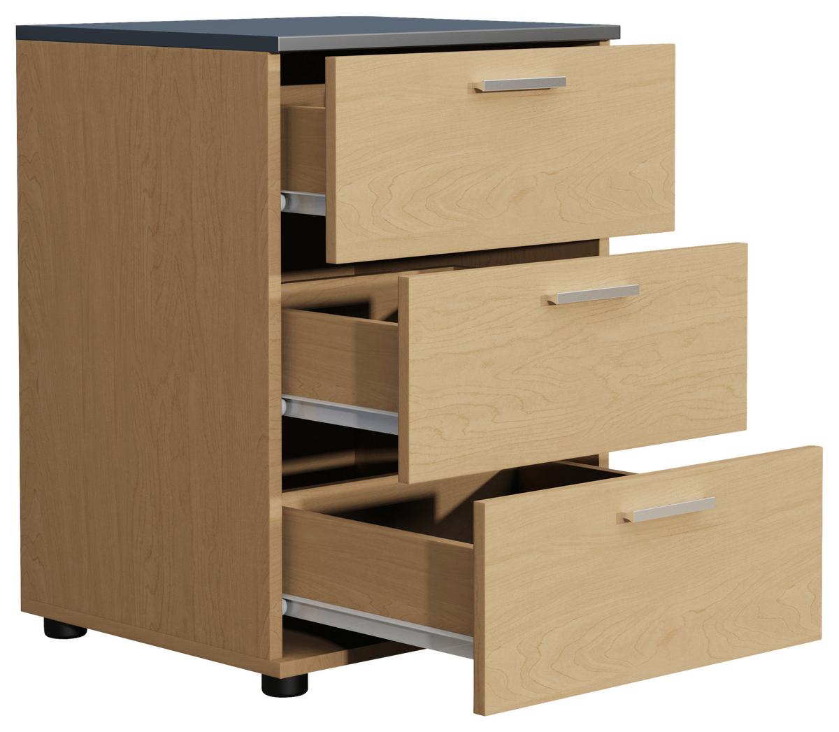 NACHTTISCH TESTALO - Honigeiche/Eichefarben, Modern, Holzwerkstoff/Kunststoff (46/59/42cm) - MID.YOU