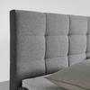 BOXSÄNG MARSELIE - grå/svart, Modern, trä/textil (200/200cm) - Bessagi Home
