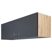 SZAFKA KUCHENNA GÓRNA SHADOW KHW100 - kolor stalowy/ciemnoszary, Modern, materiał drewnopochodny/metal (100/32/32cm) - FlexWell