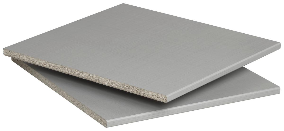 EINLEGEBODENSET 2ER EINLEGEBODEN-SET - Grau, MODERN, Holzwerkstoff (48/2/50cm) - MID.YOU