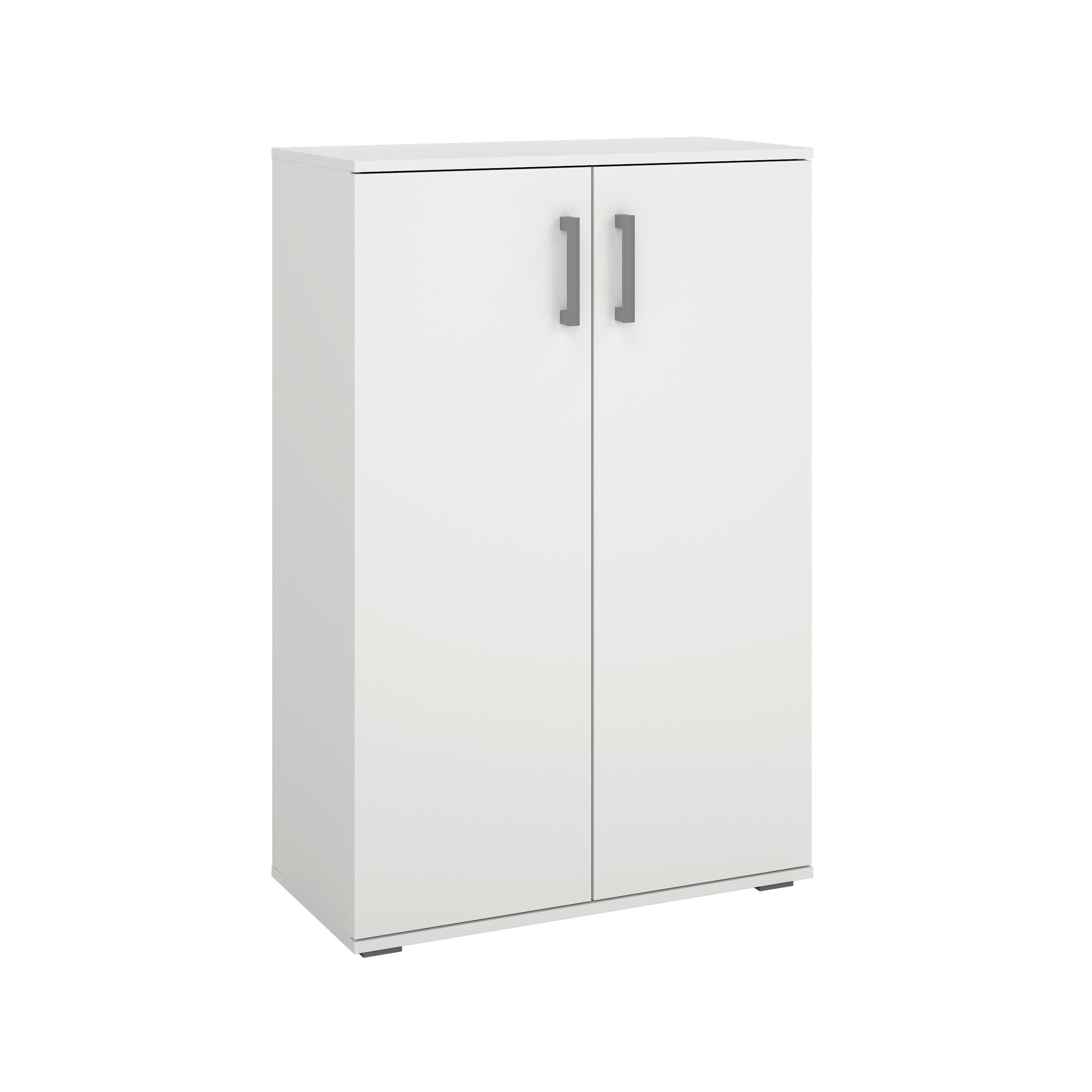 Schuhschrank Jimmy II Weiß - Weiß, KONVENTIONELL, Holzwerkstoff/Kunststoff (70/106/33,4cm) - Mömax
