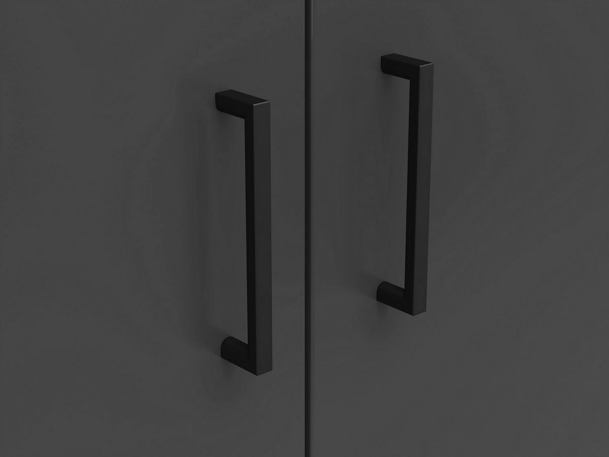 Kommode Multistauraum Graphitfarben - Anthrazit/Graphitfarben, Modern, Holzwerkstoff/Kunststoff (80/115/40cm) - Premium Living