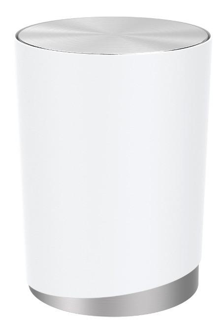 Kozmetikai Szemetes Chris - fehér, Modern, műanyag/fém (19,05/25,4cm) - Premium Living