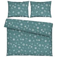 Posteljina Pusteblume 200x200/2x60x80cm - plava, Konvencionalno, tekstil (200/200cm) - Modern Living