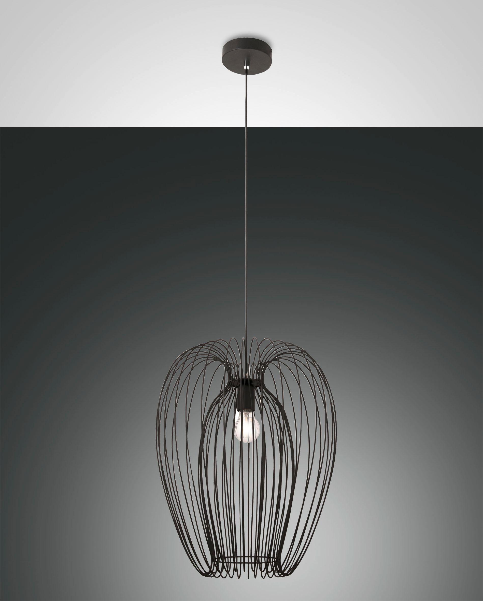 LAMPA WISZĄCA 3677-45-101 CAMP - czarny, Lifestyle, metal (40/200cm) - Fabas Luce