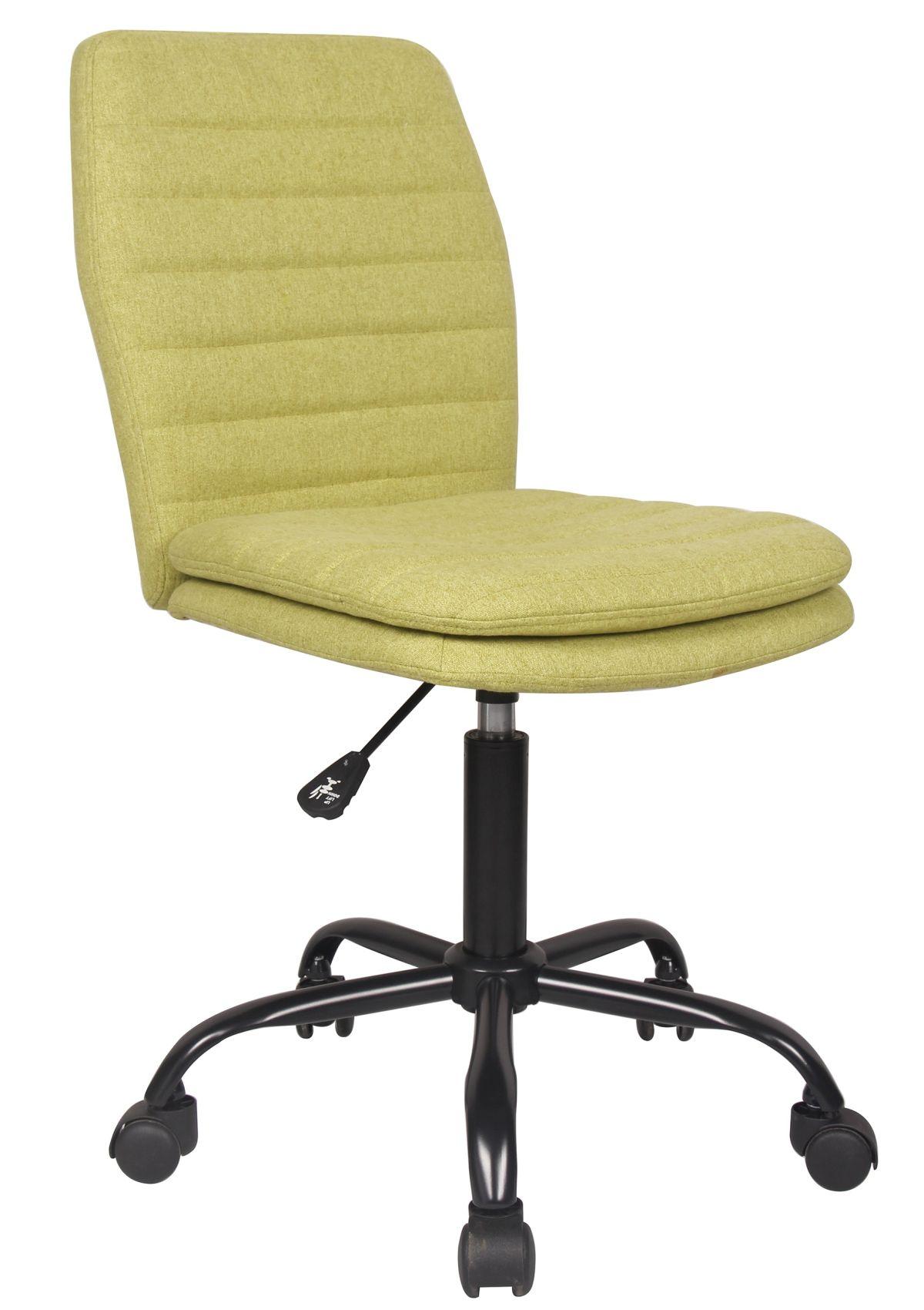 Drehstuhl in Grün - Schwarz/Grün, MODERN, Textil/Metall (54/86-99/54cm)