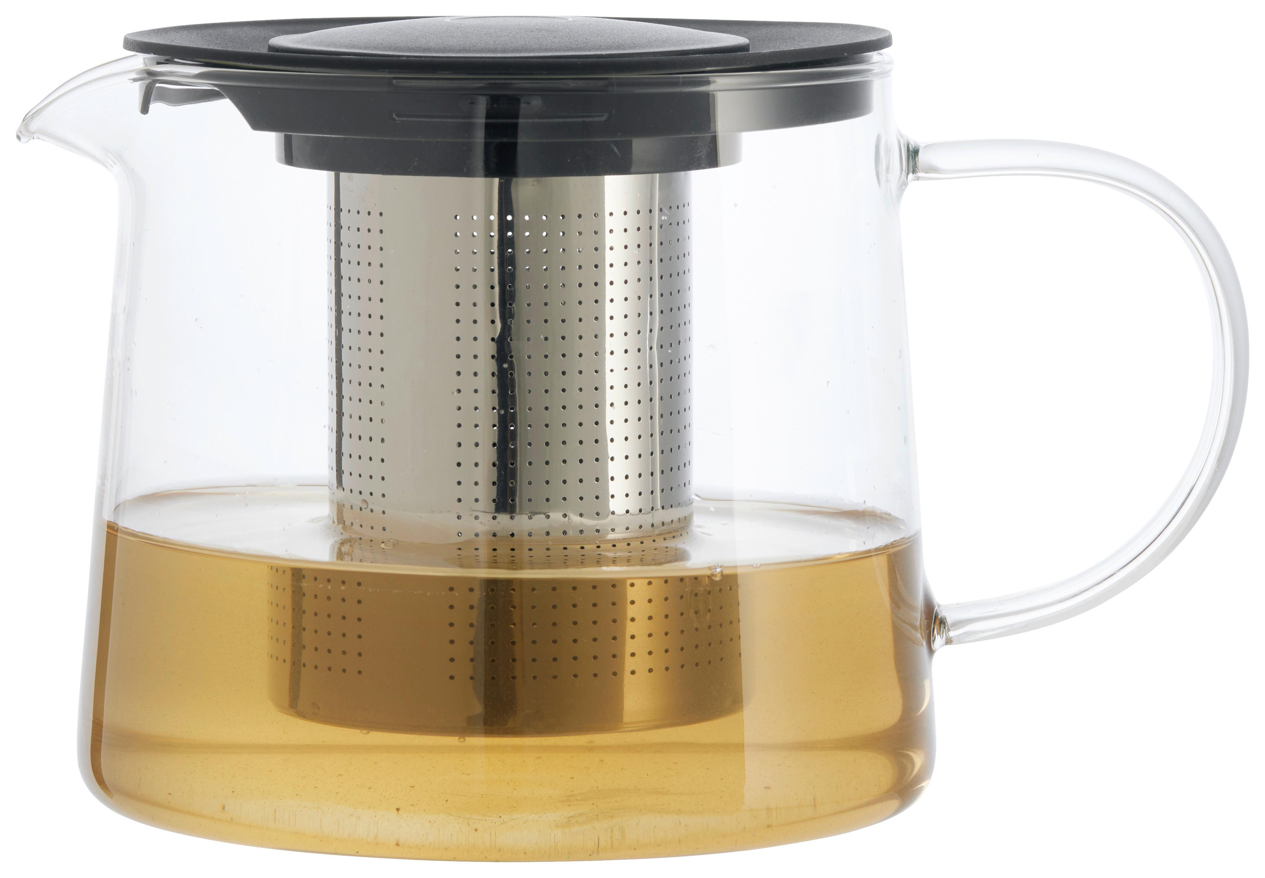 TEKANNA MAGNUS - CA 1,5L - klar, Klassisk, metall/glas (15/13,3cm) - Mömax