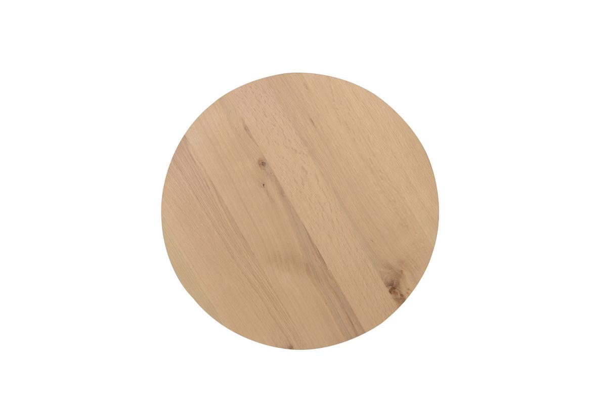 ZESTAW STOLIKÓW KAWOWYCH TROPEA -EXKLUSIV- - kolor dębowy/czarny, Konventionell, materiał drewnopochodny/metal (70/70/42cm) - Stylife