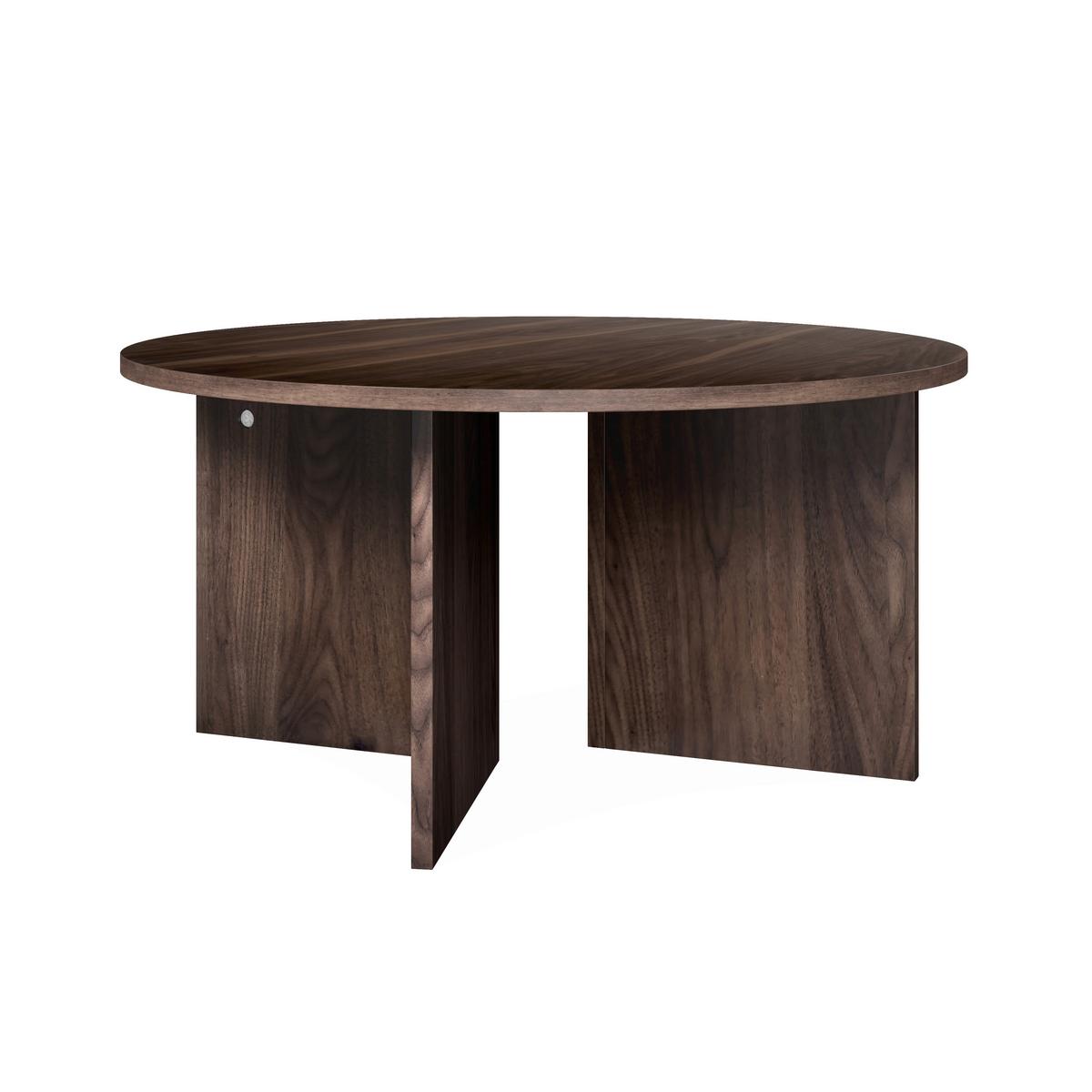 Couchtisch Celina Walnussfarben MDF rund - Walnussfarben, MODERN, Holz/Holzwerkstoff (80/39/80cm) - Bessagi Home