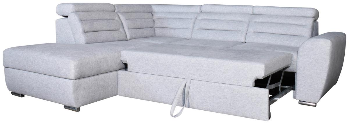 Coltar OMEGA - gri, Modern, plastic/lemn (252/83-99/221cm) - Modern Living