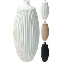 Váza Elle - bézs/fekete, műanyag (12/31cm)