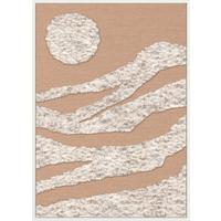 Tablou cu ramă Jeff cca. 50x70 cm - bej/crem, Modern, plastic/textil (50/70cm) - Mömax