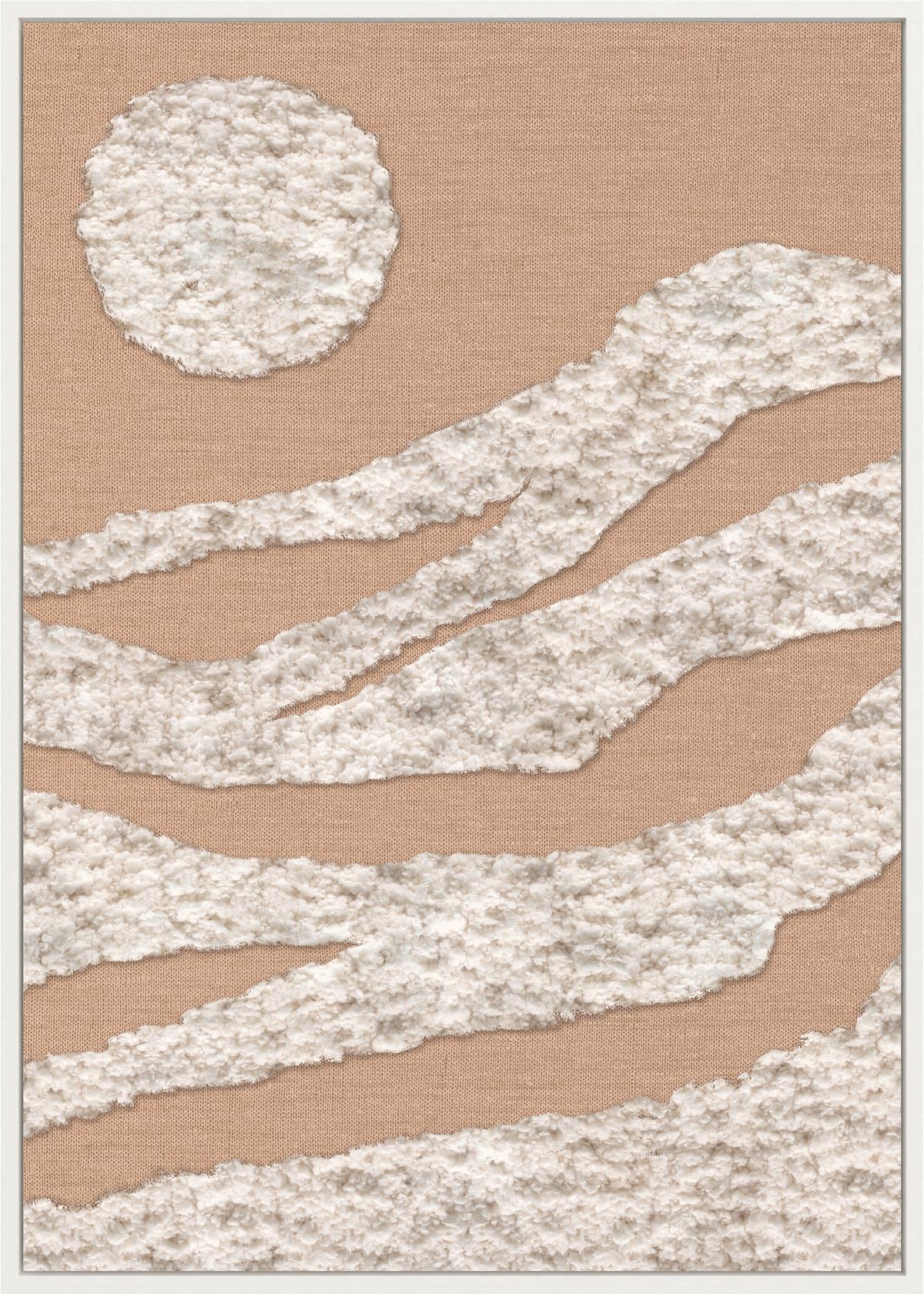 Tablou cu ramă Jeff cca. 50x70 cm - bej/crem, Modern, plastic/textil (50/70cm) - Mömax