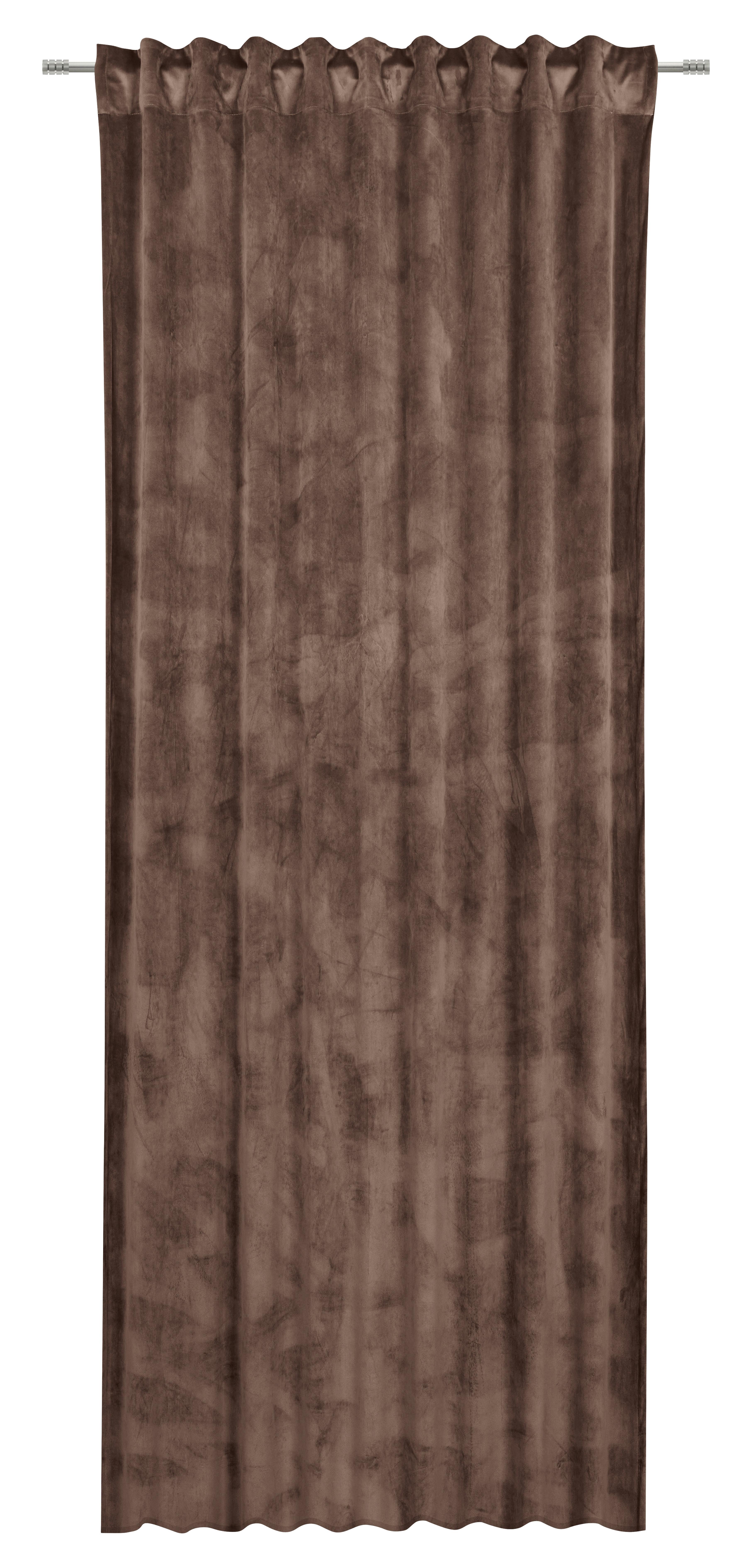 GARDINLÄNGD VIOLA - brun, Klassisk, textil (140/245cm) - Premium Living