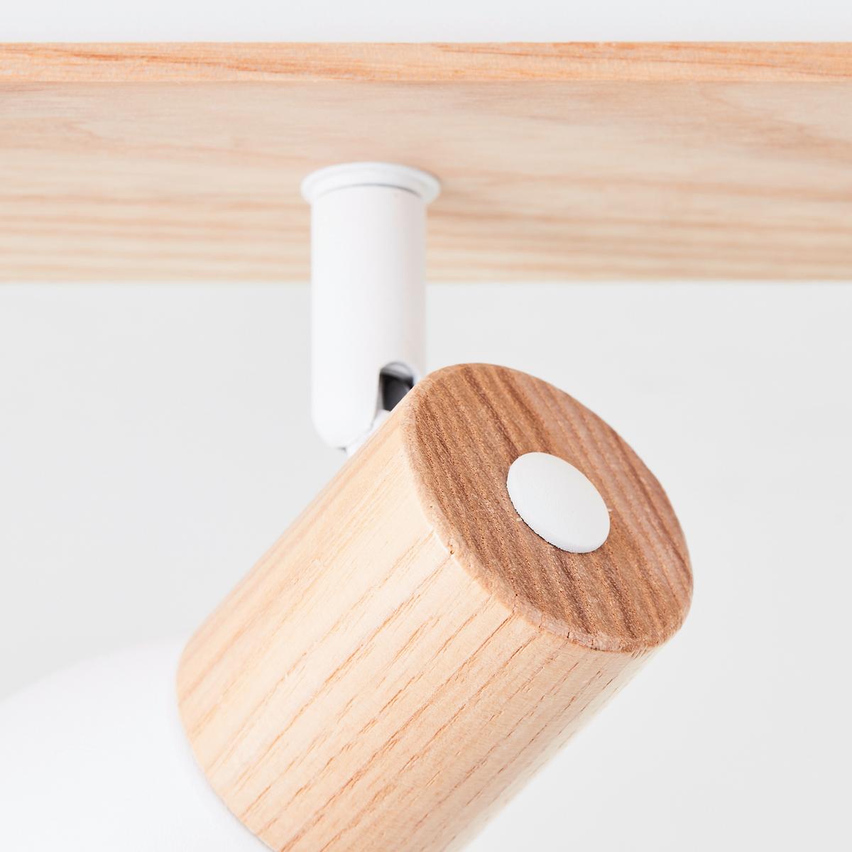 Strahler Daintree Naturfarben/Weiß max. 28 W - Naturfarben/Weiß, Basics, Holz/Metall (52/7cm) - Brilliant