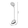 Schreibtischleuchte Luli max. 4 Watt - vit, Romantik / Lanthus, plast (11/12/42cm) - Modern Living