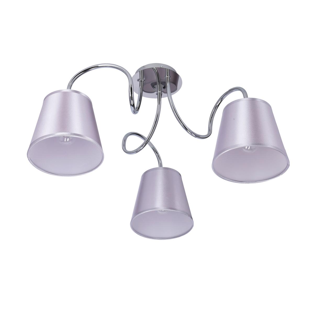 Stropna Svjetiljka Luk - boje kroma, Konvencionalno, metal/plastika (60/60/36cm)