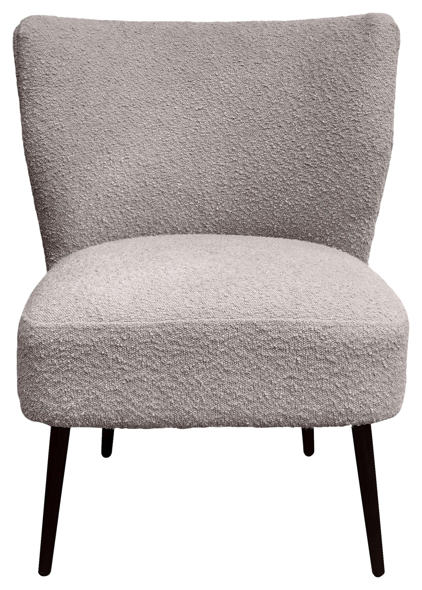 Fotelja Tessa - siva/crna, Moderno, drvo/metal (59/77/67cm) - Mömax