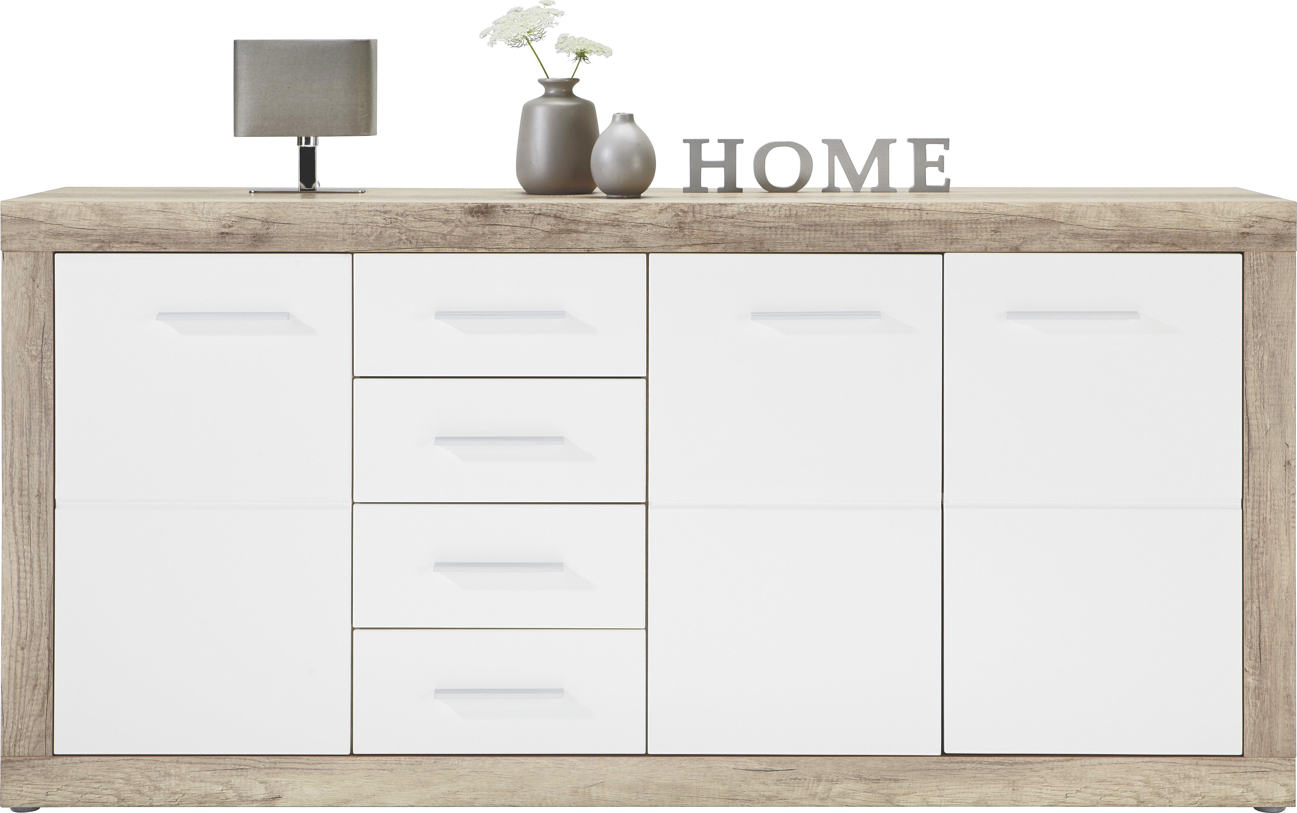 kommode weiss hochglanz canyon grey chromfarben weiss modern holzwerkstoff kunststoff moemax modern living