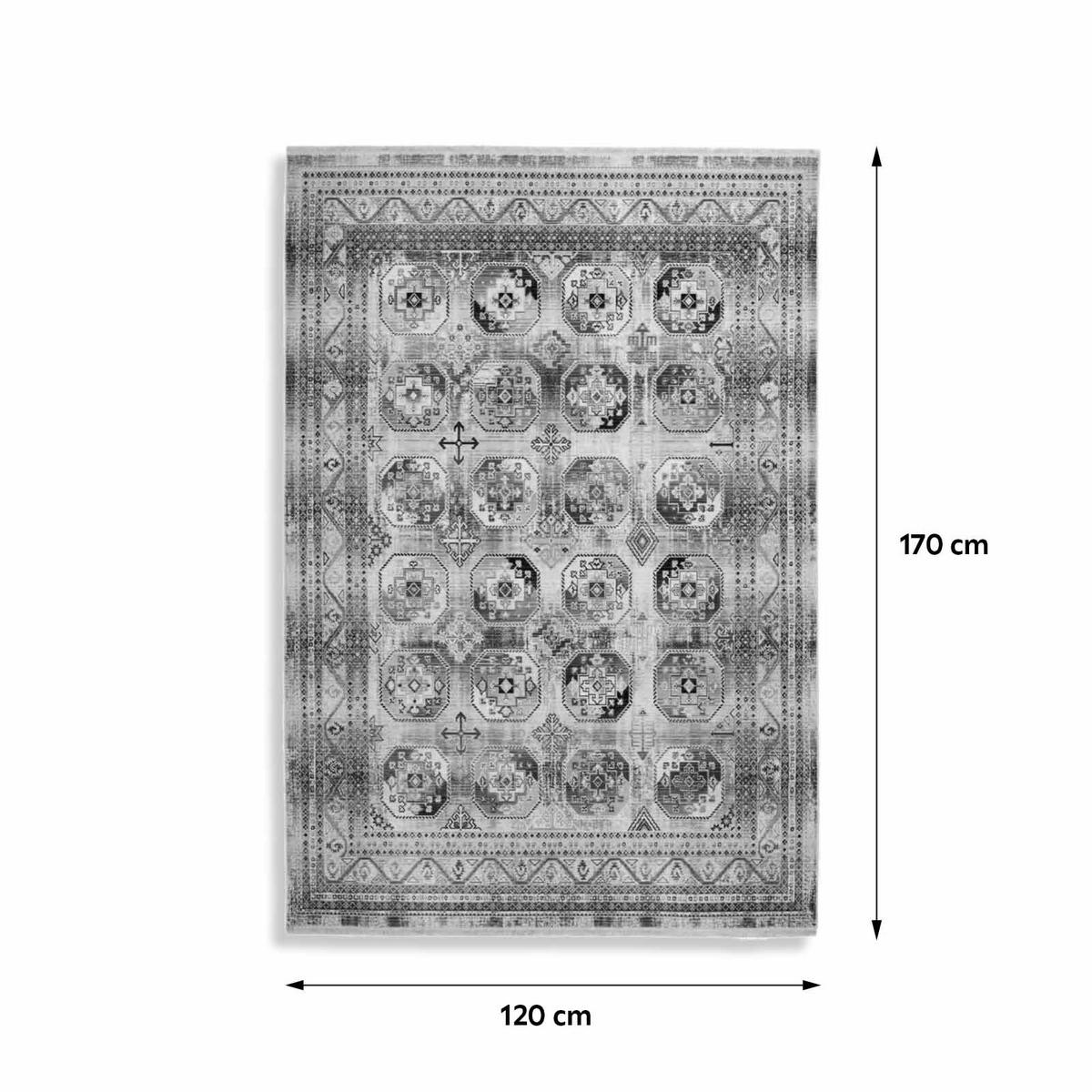 Vintage-teppich Tajvn-120-170 - Multicolor, Design, Textil (120/170cm) - Kayoom