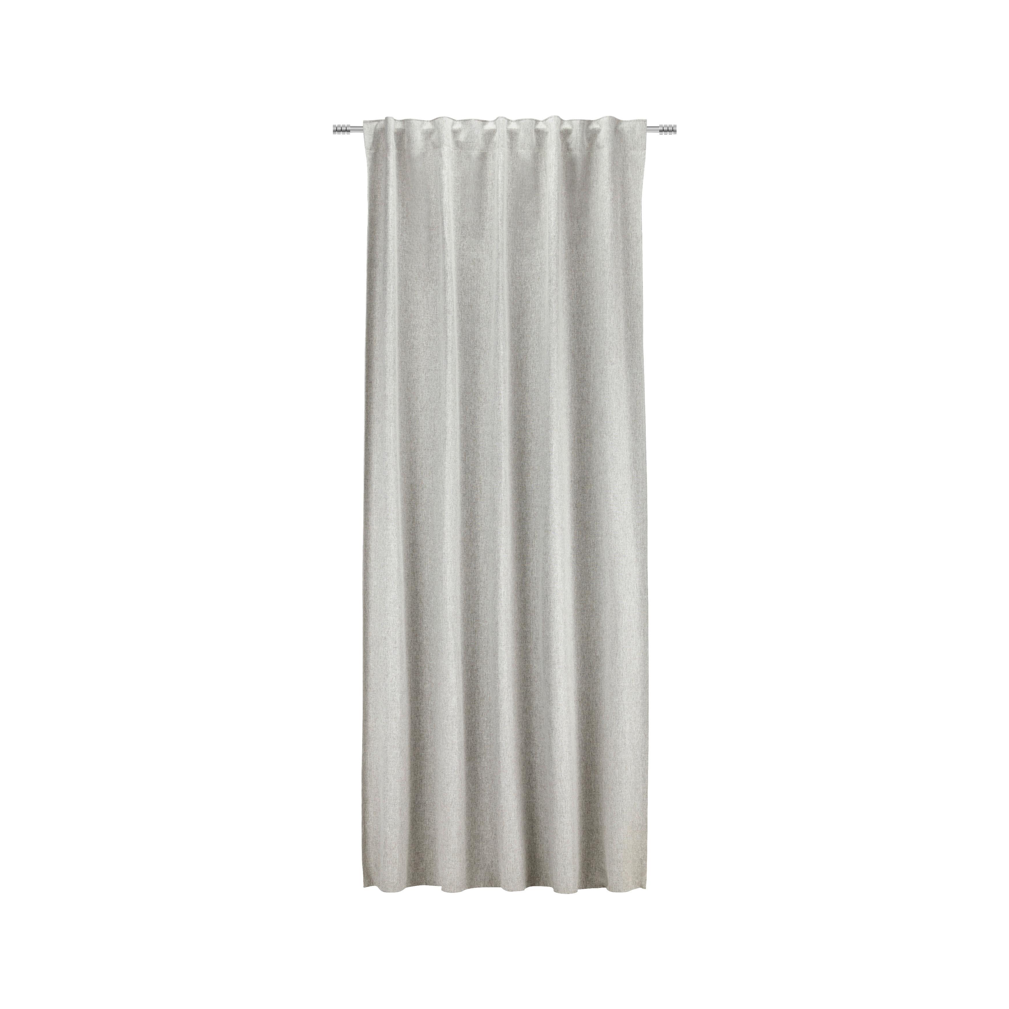 ZASŁONA DEKORACYJNA HARU - taupe, Modern, tkanina (140/245cm)