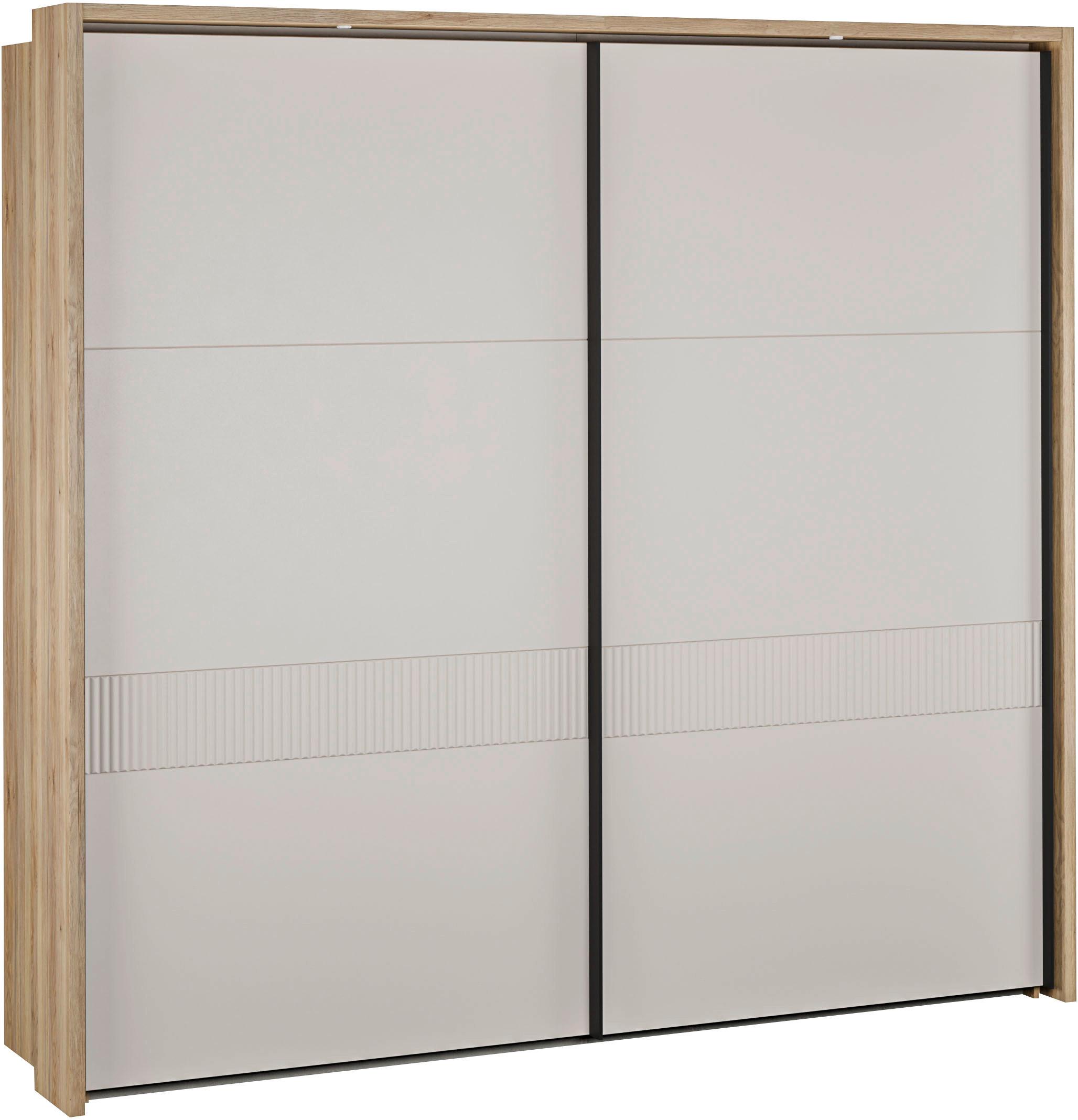 Ormar S Kliznim Vratima Seravel - boje hrasta/boje pijeska, Konvencionalno, drvni materijal/metal (231,1/215,9/63,8cm) - Modern Living