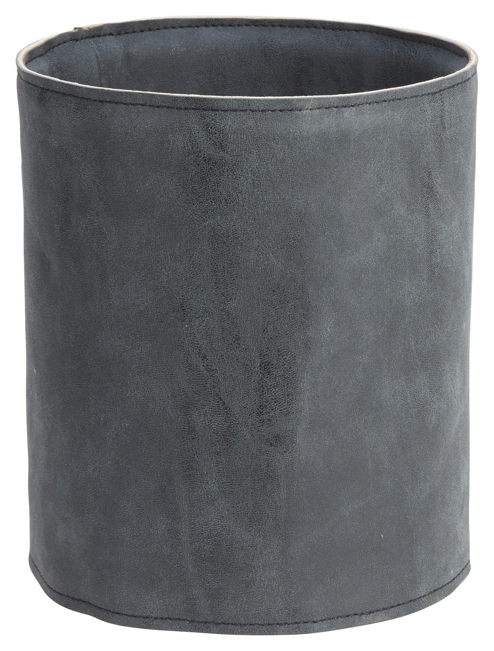 Übertopf Mette in Grau - Grau, Kunststoff/Textil (13,5/16cm) - Modern Living