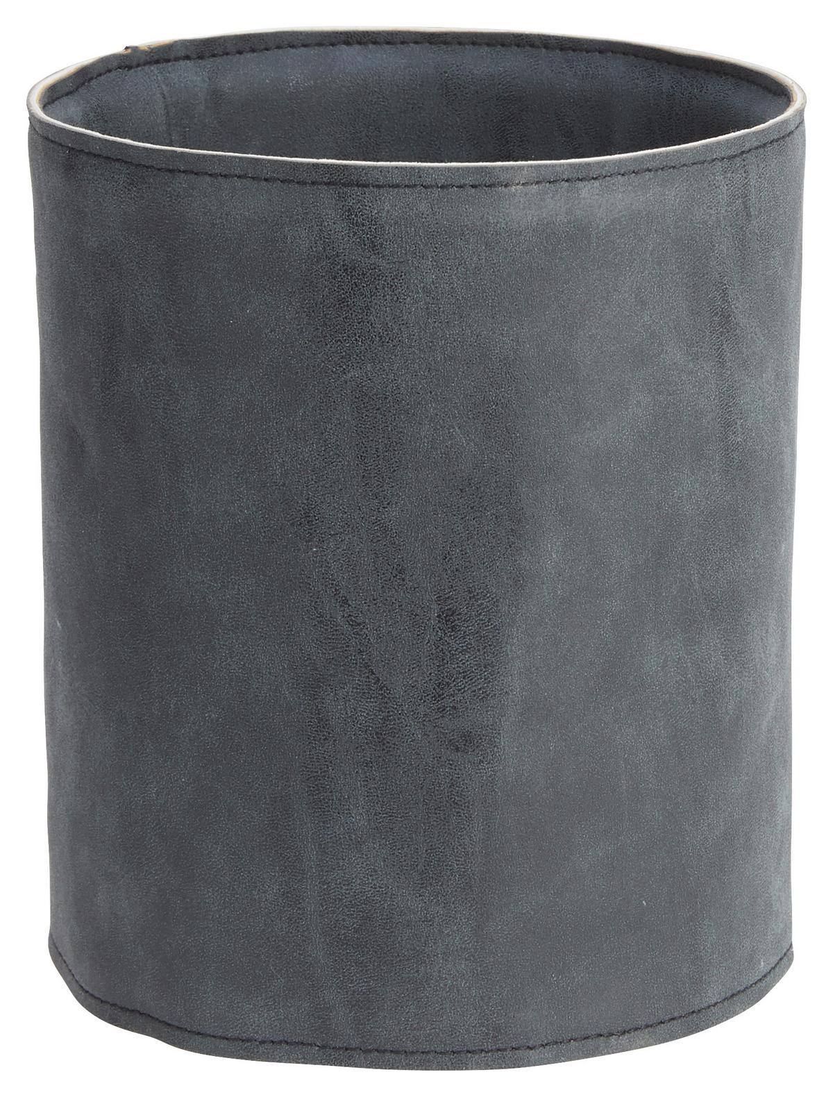 Übertopf Mette in Grau - Grau, Kunststoff/Textil (13,5/16cm) - Modern Living