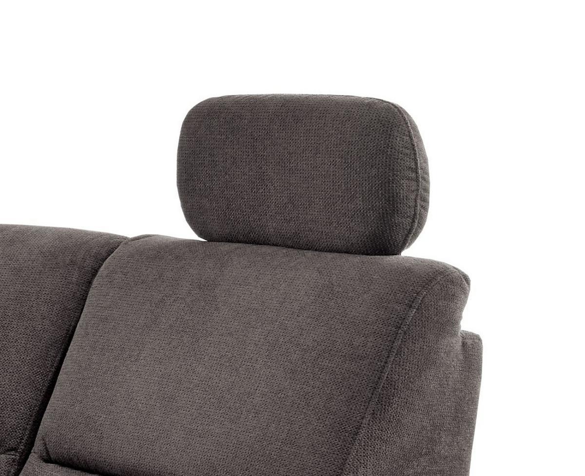 Wohnlandschaft Parole Anthrazit Struktur - Wildeiche/Anthrazit, KONVENTIONELL, Holz/Textil (237/186cm) - Livetastic